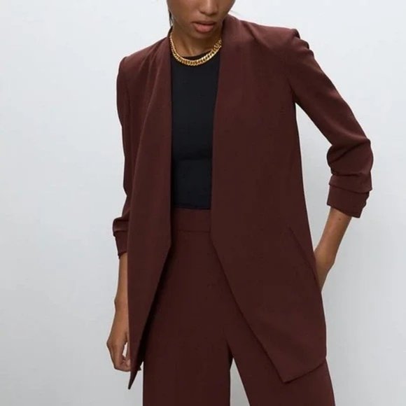 Aritzia Black Plaid Blazer - Picture 3 of 16